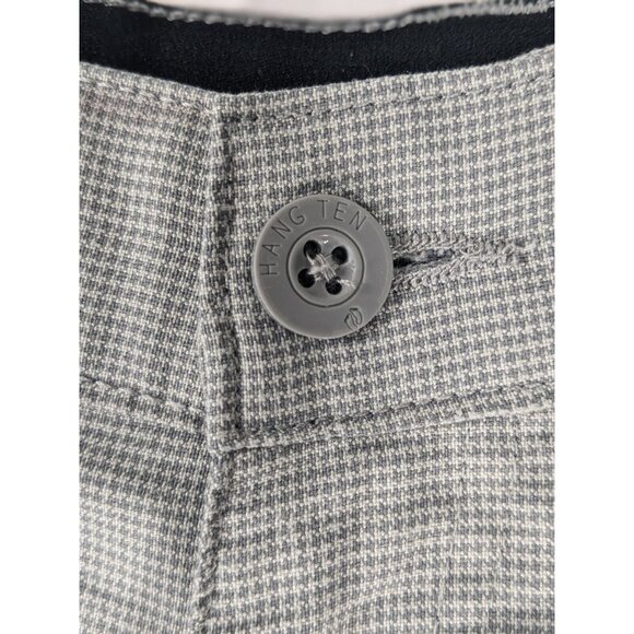 Hang Ten Mens Gray Golf Board Outdoor Shorts 36 10" Inseam Houndstooth Pattern - Picture 3 of 11